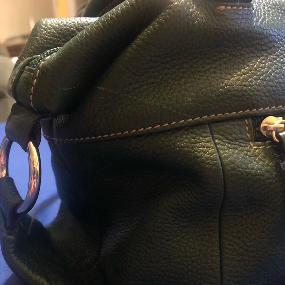 Tignanello Double-Handle Satchel - Forest Green - Picture 6 of 8